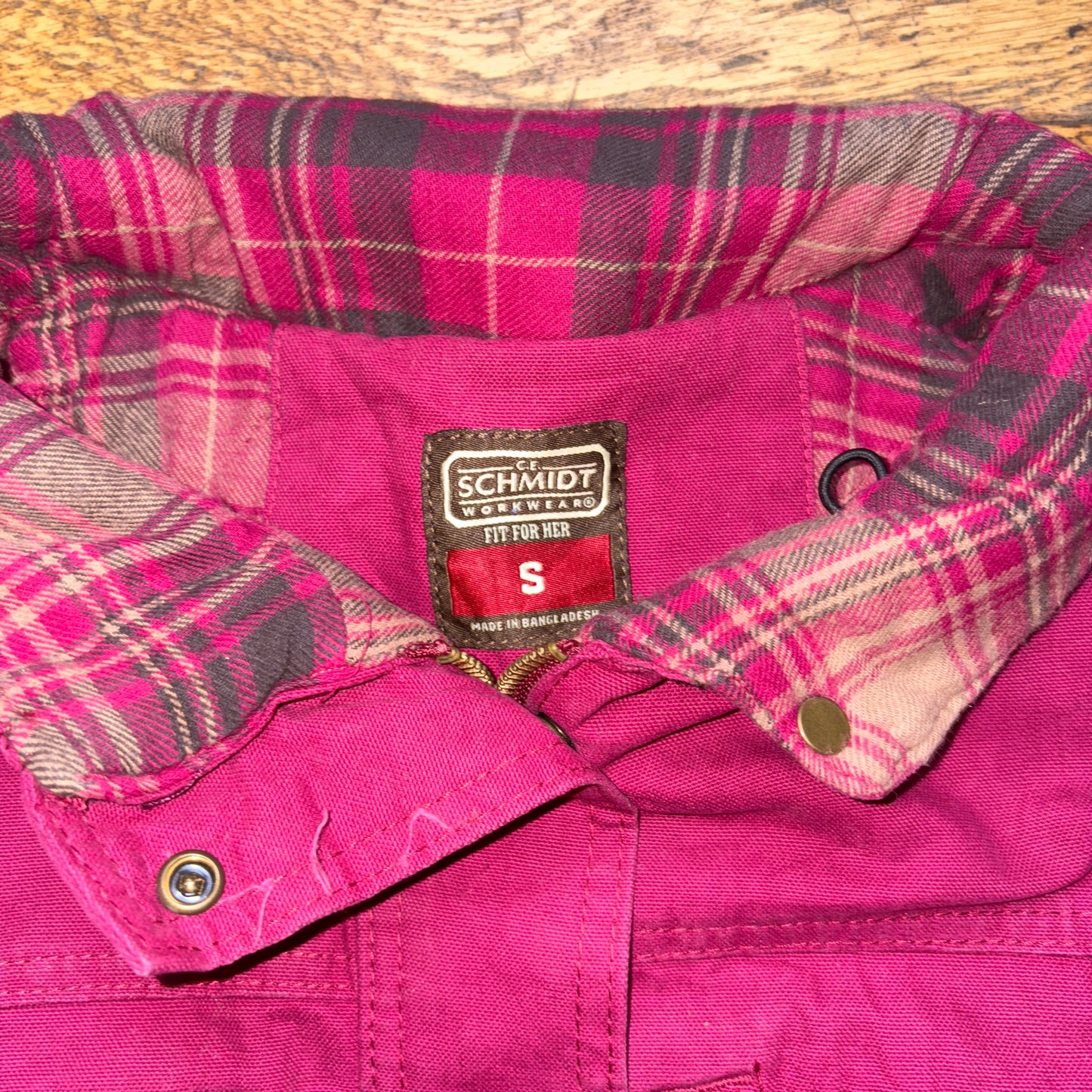 Vintage Pink Womens Workwear Carhartt Style Jacket - L