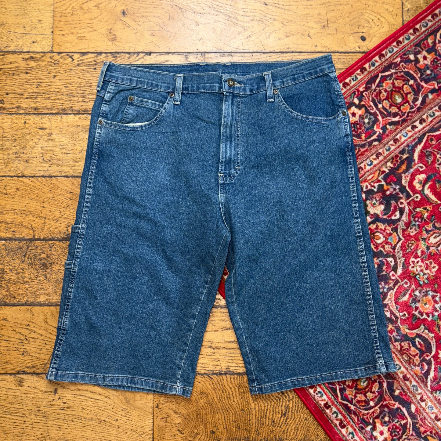 Vintage Dickies Workwear Carpenter Blue Shorts - 36