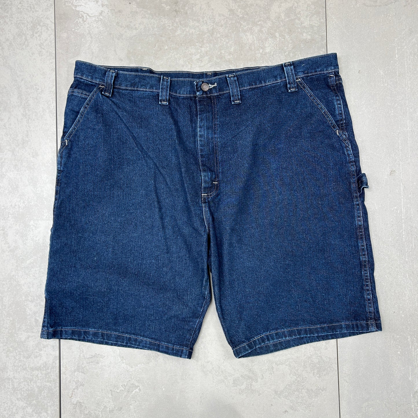 Vintage Wrangler Blue Denim Carpenter Baggy Shorts - 46