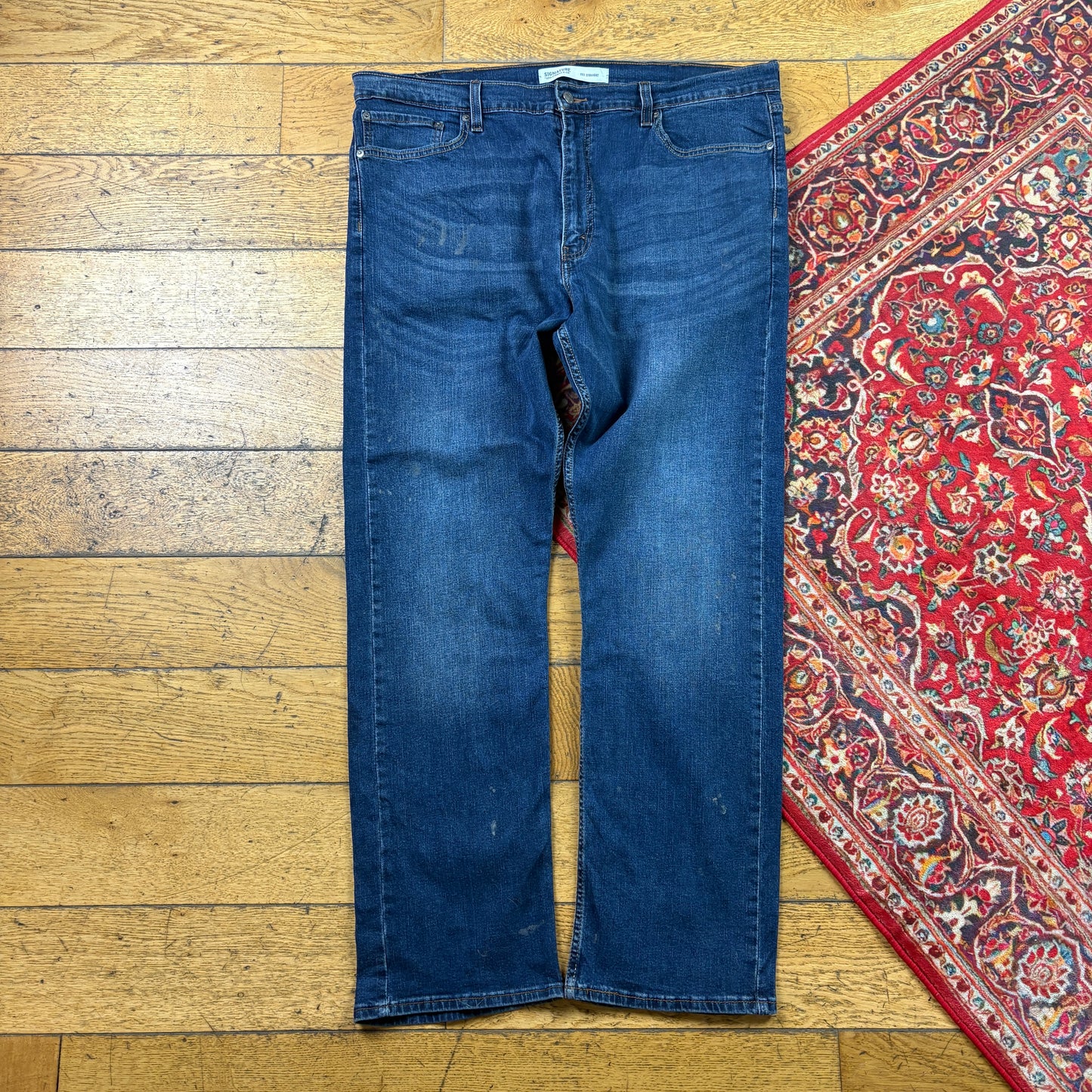 Vintage Levis Straight Blue Denim Jeans - 42