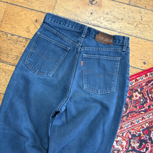 Vintage Levis Womens Mom Tapered Orange Tab Blue Denim Jeans - Size 8/10