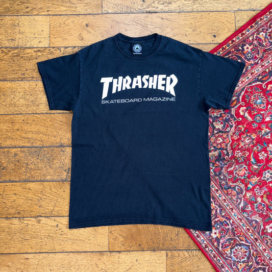 Vintage Thrasher Black Skate  Graphic T-Shirt - S