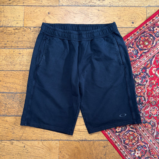 Vintage Oakley Black Sweatpants Joggers Baggy Shorts - L