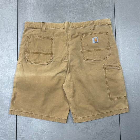 Vintage Carhartt Workwear Baggy Brown Carpenter Shorts - 42