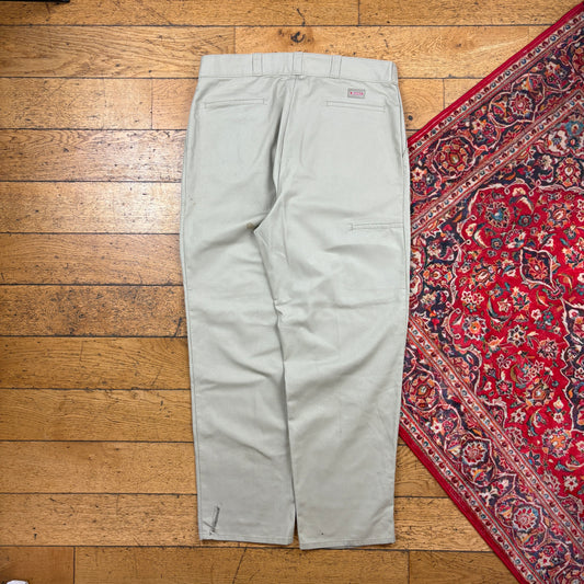 Vintage Dickies 874 Skate Cream Chino Trousers -b38