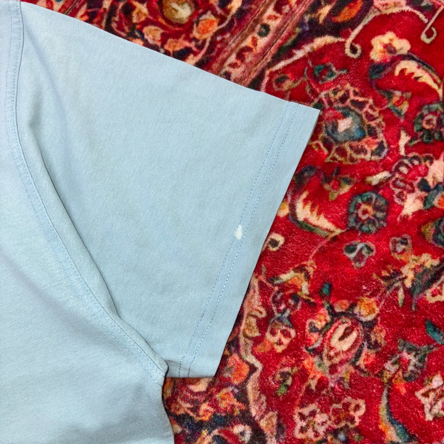Vintage 00s Y2K Nike Blue Embroidered Swoosh T-Shirt - M