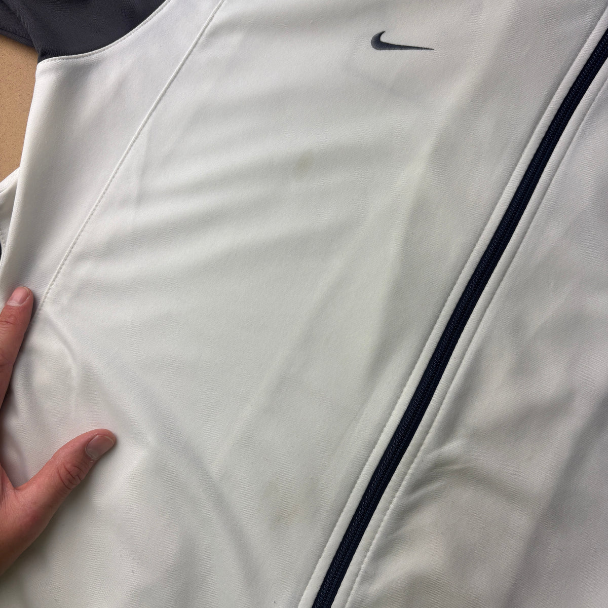 Nike Cortez Y2K White Grey Track Jacket - L