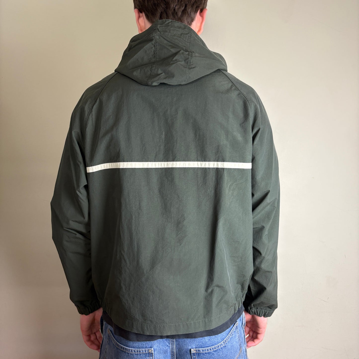 Vintage Nautica Green Waterproof Sailing Jacket - M