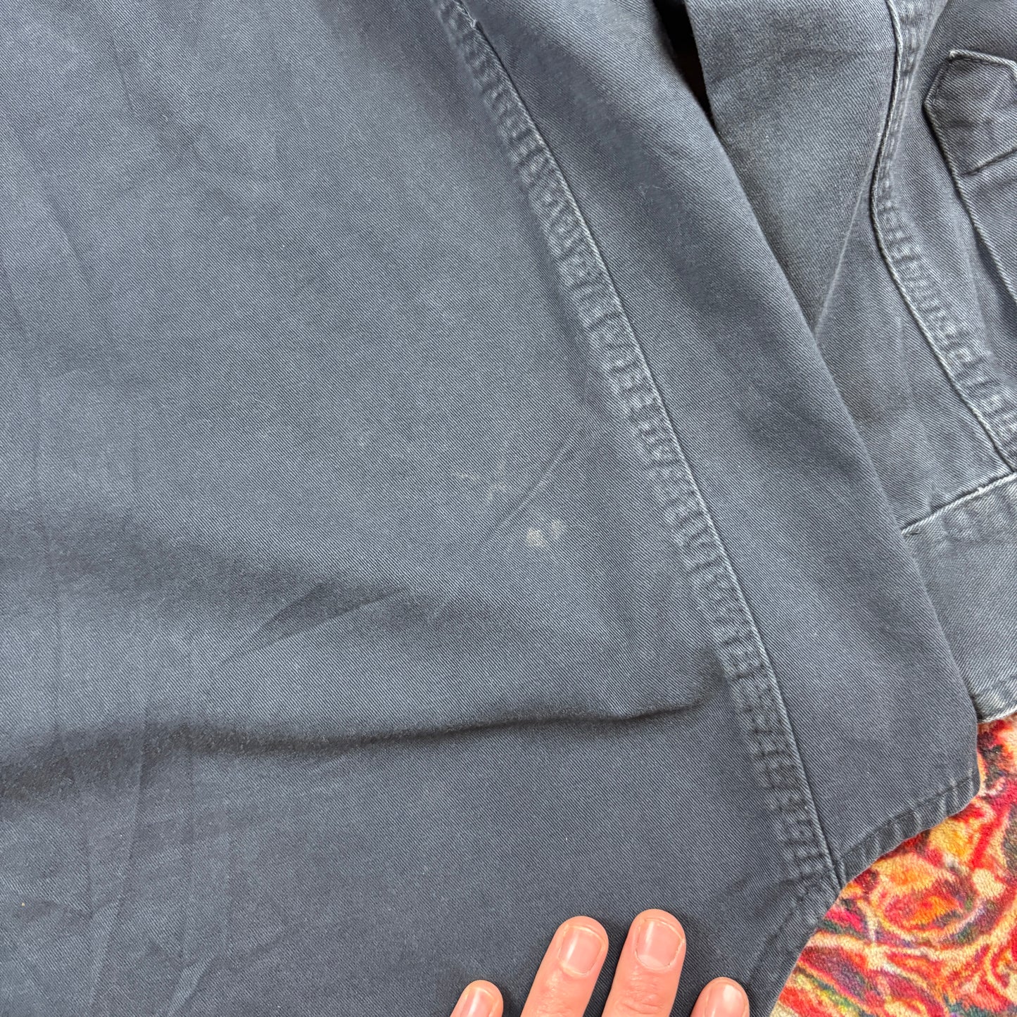 Vintage Wrangler Navy Workwear Shirt - M