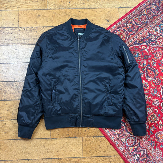 Vintage MA-1 Black Bomber Jacket - L