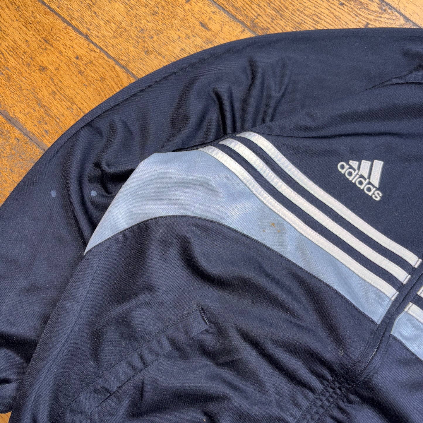 Vintage Adidas Black Tracksuit Track Shell Windbreaker Jacket - M