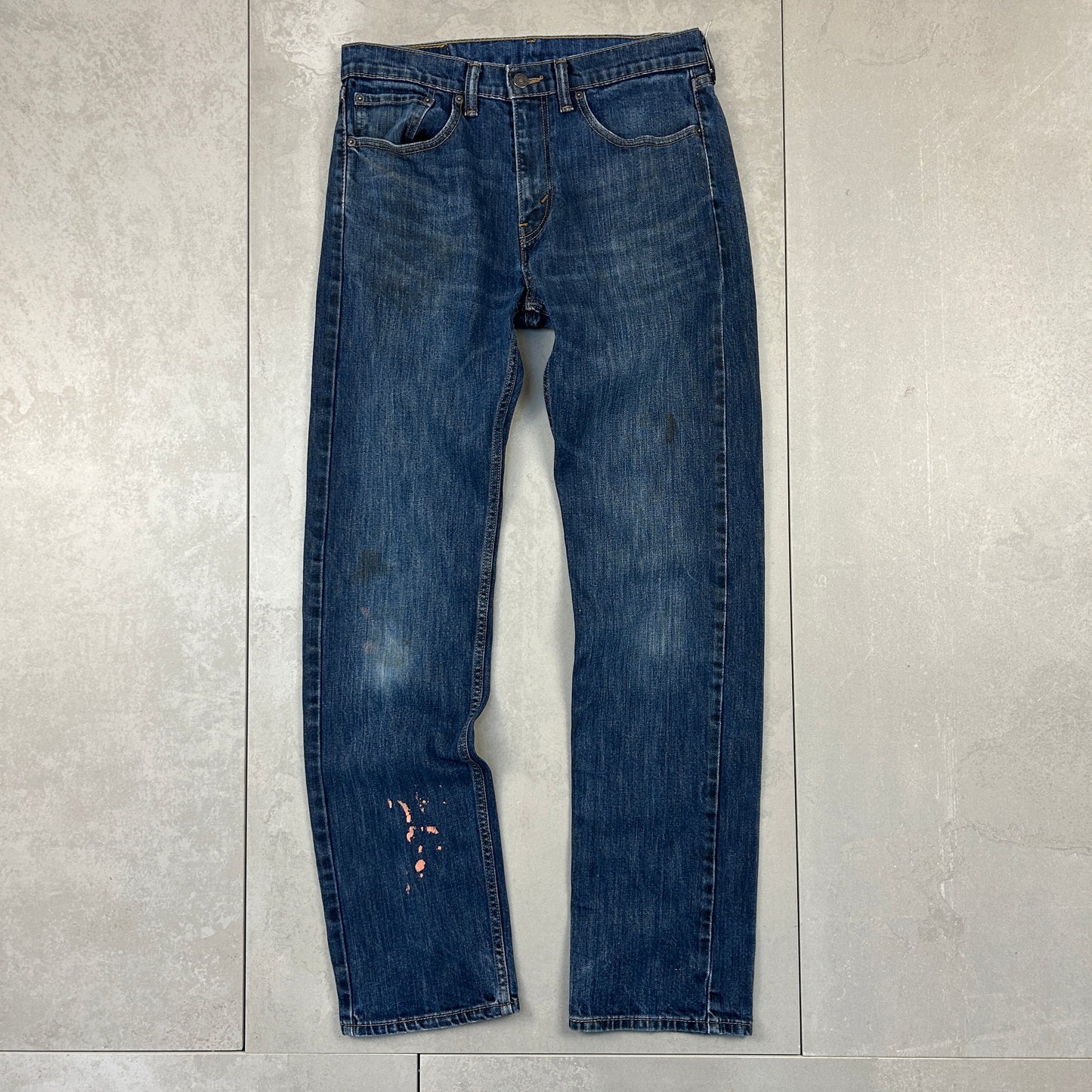 Vintage Levis 505 Straight Dark Blue Denim Jeans - 31