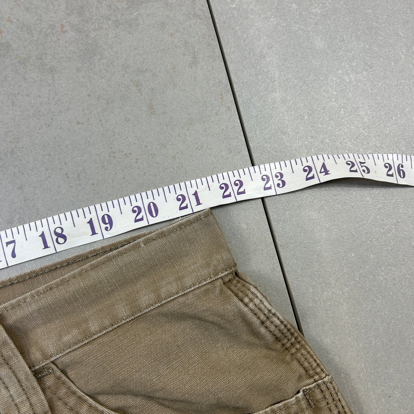 Vintage Wrangler Cream Workwear Carpenter Baggy Shorts - 42