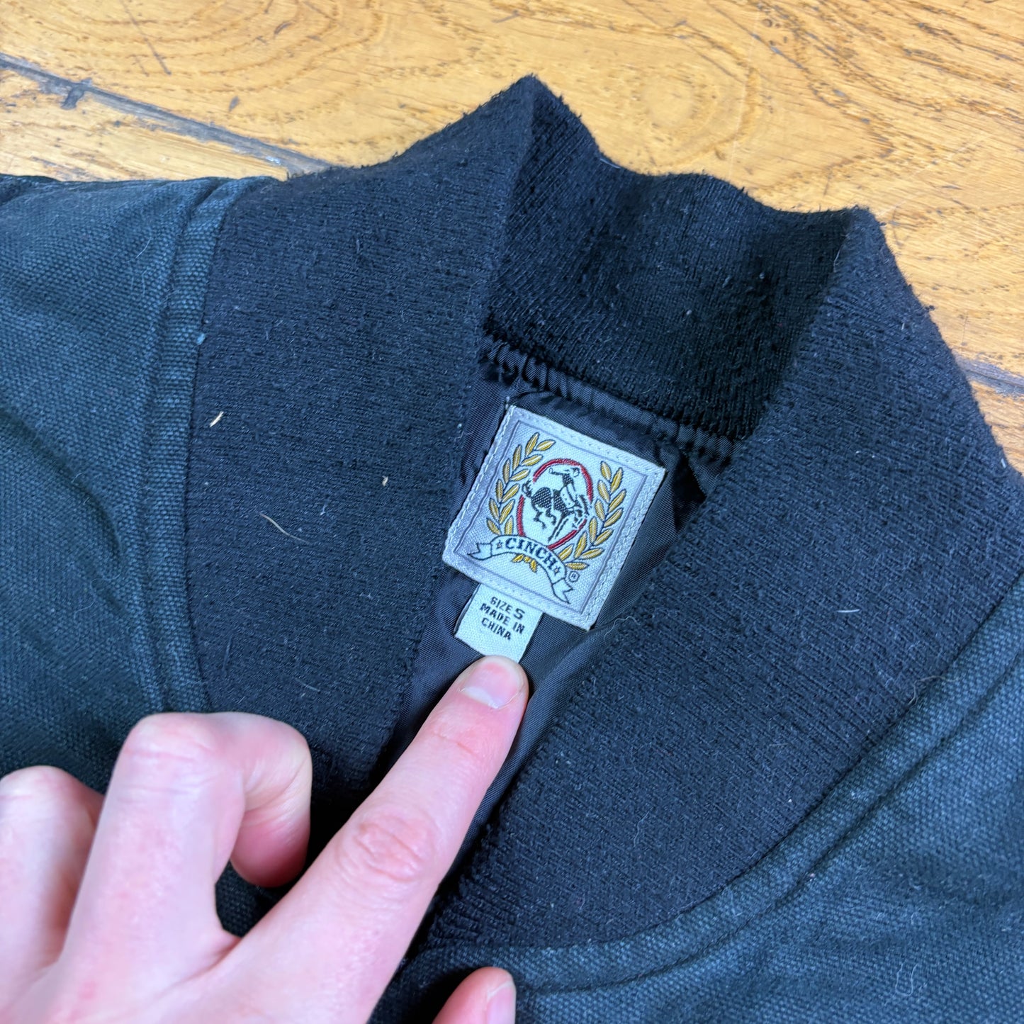 Vintage Black Gilet Vest Workwear Carhartt Style Jacket - S