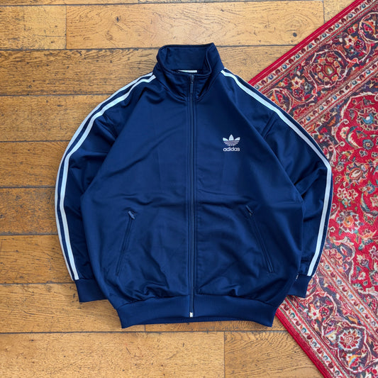 Vintage 90s Adidas Navy Tracksuit Track Jacket - M