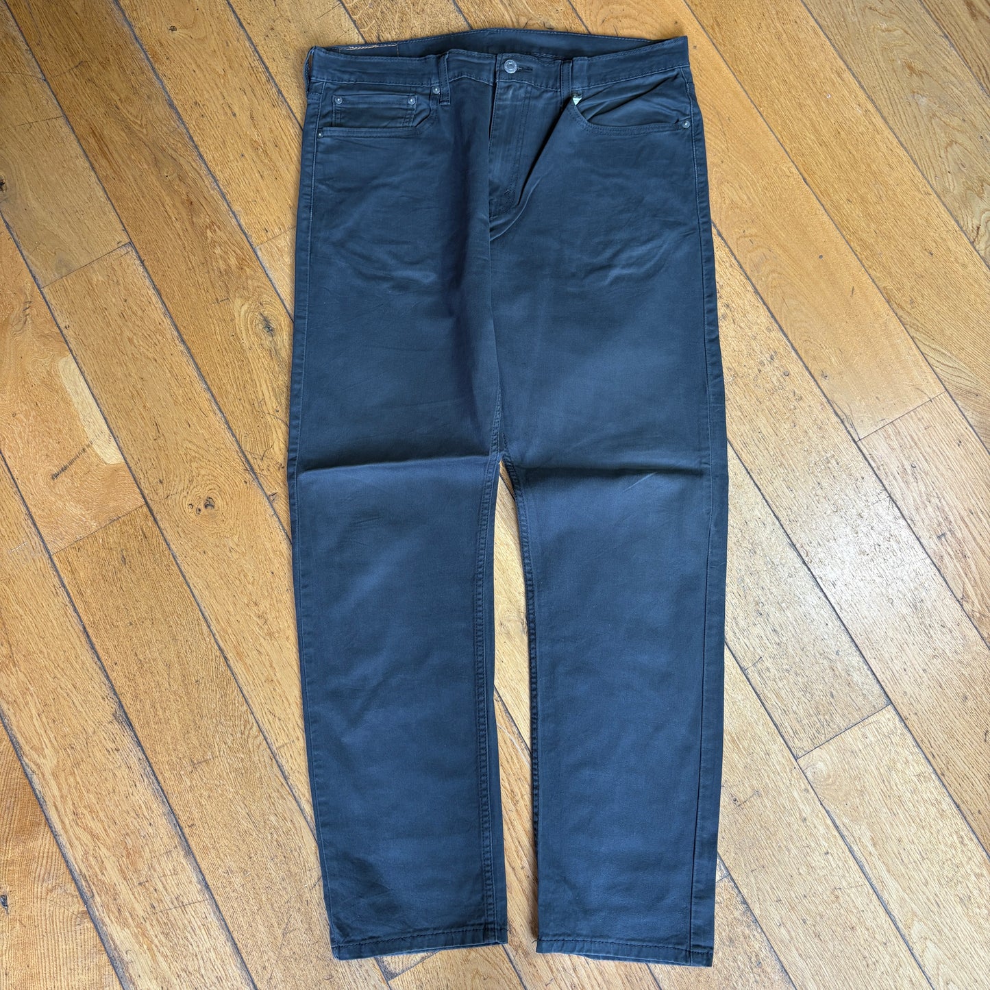 Vintage Levis 502 Straight Grey Chino Trousers Denim Jeans - 38