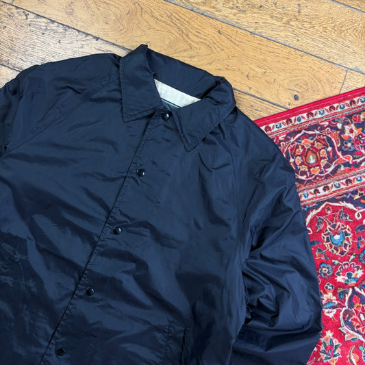 Vintage Black Nylon Coach Harrington Jacket - L