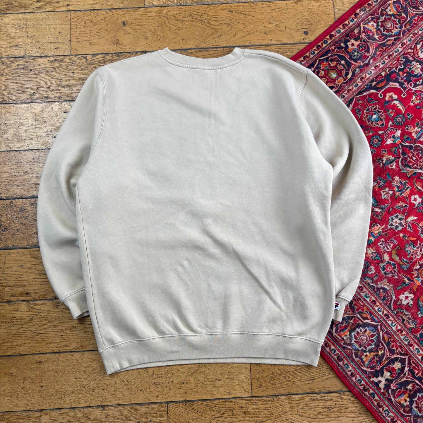 Vintage Fila Brown Cream Embroidered Sweatshirt - XL