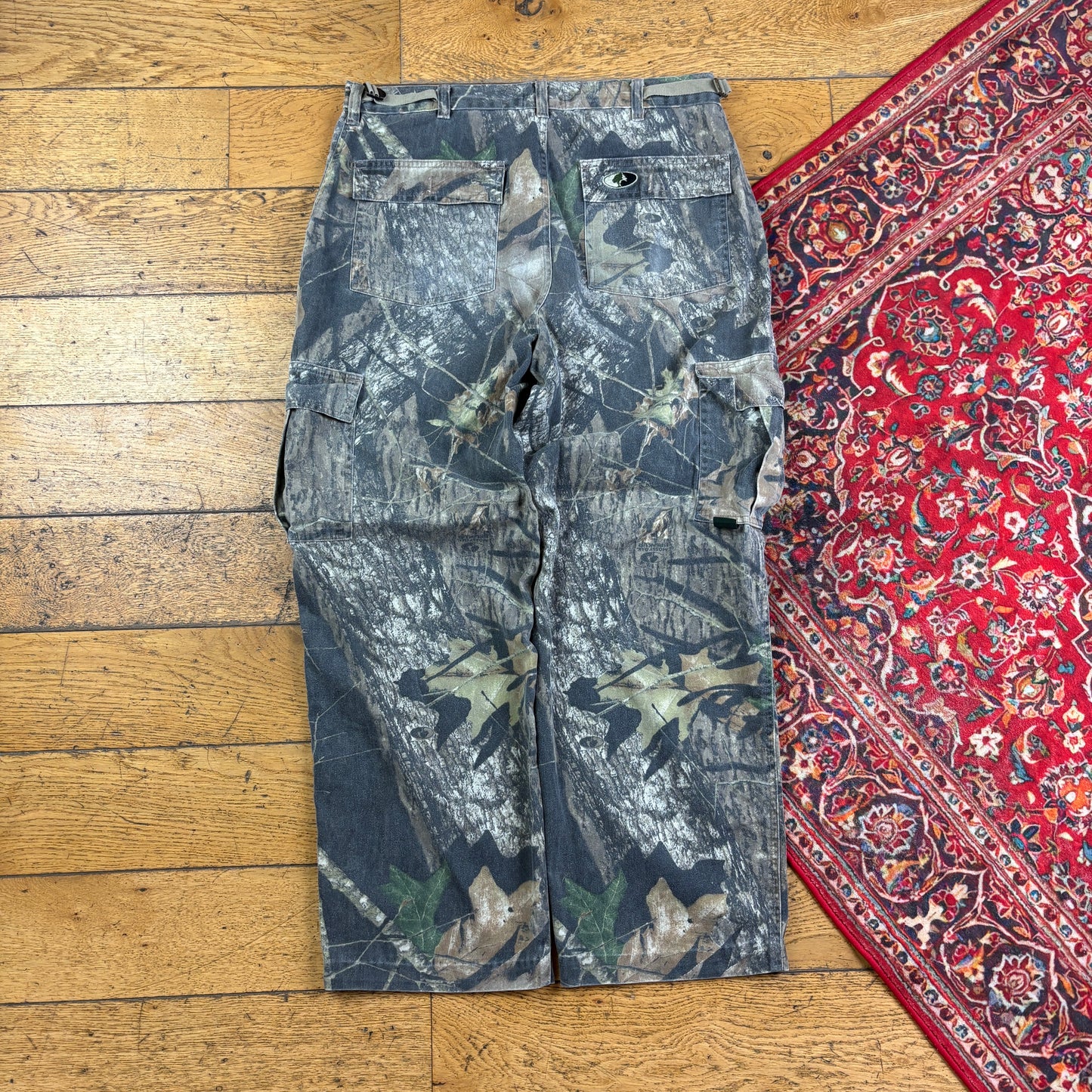 Vintage Real Tree Camo Green Hunting Workwear Trousers - 34