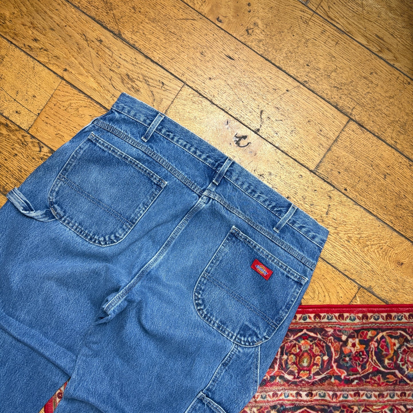 Vintage Dickies Workwear Carpenter Baggy Blue Jeans - 40R