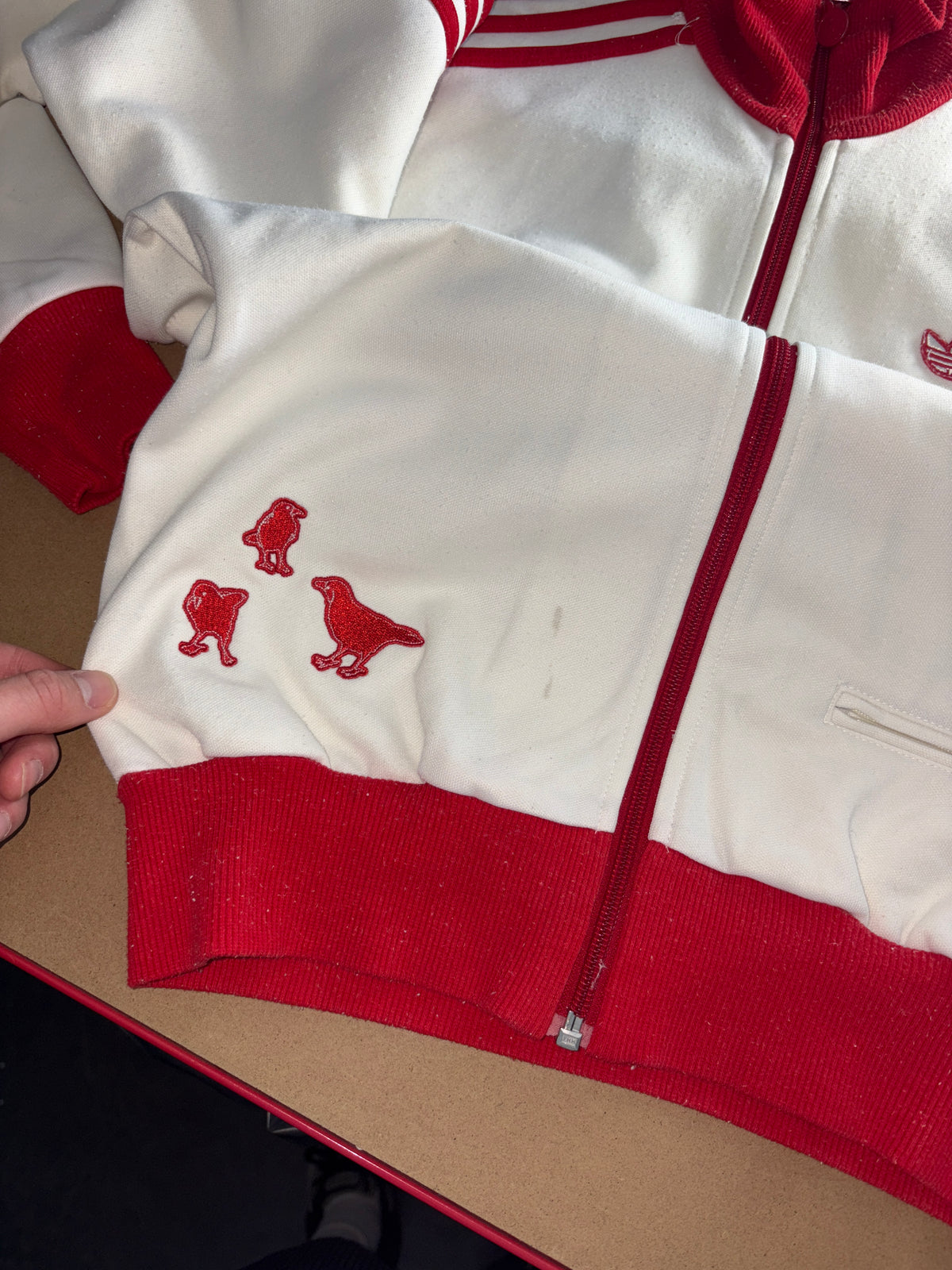 Adidas Tokyo 00s Rare White Red Tracksuit Track Jacket - XS