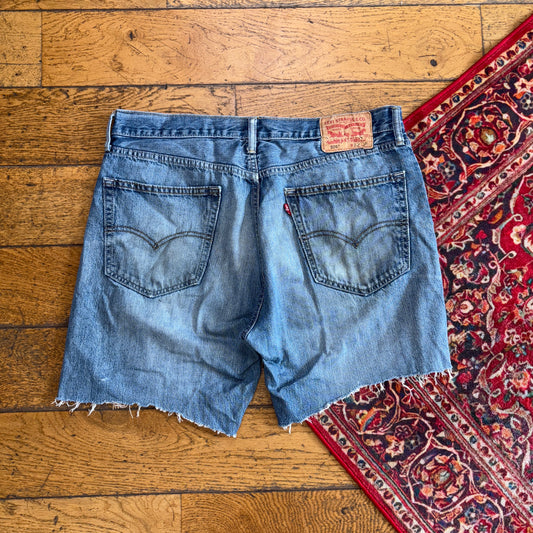 Vintage Levis 505 Blue Denim Shorts - 36