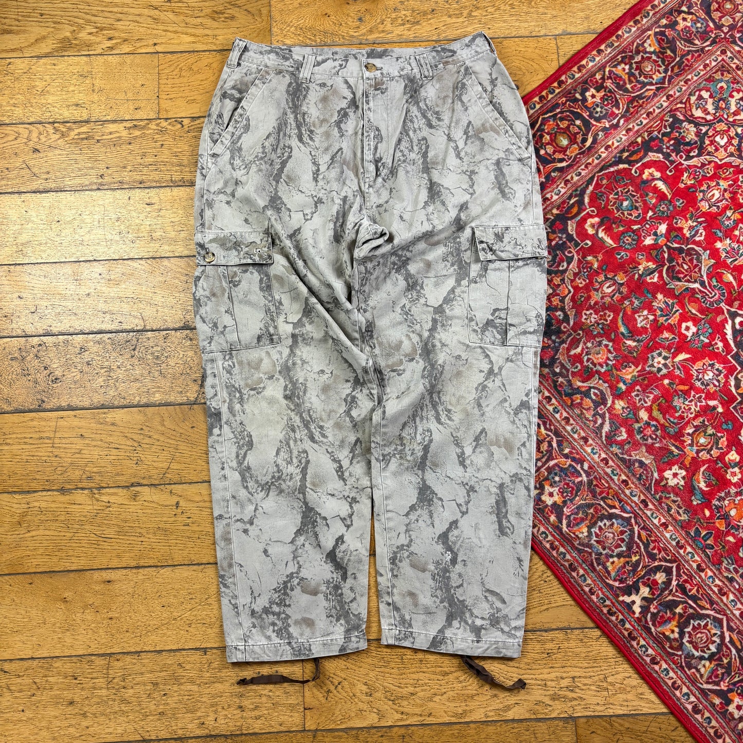 Vintage Real Tree Camo Brown Hunting Workwear Trousers - 36