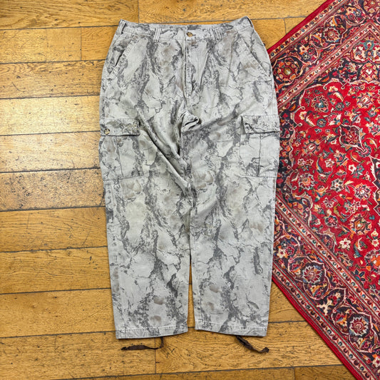 Vintage Real Tree Camo Brown Hunting Workwear Trousers - 36