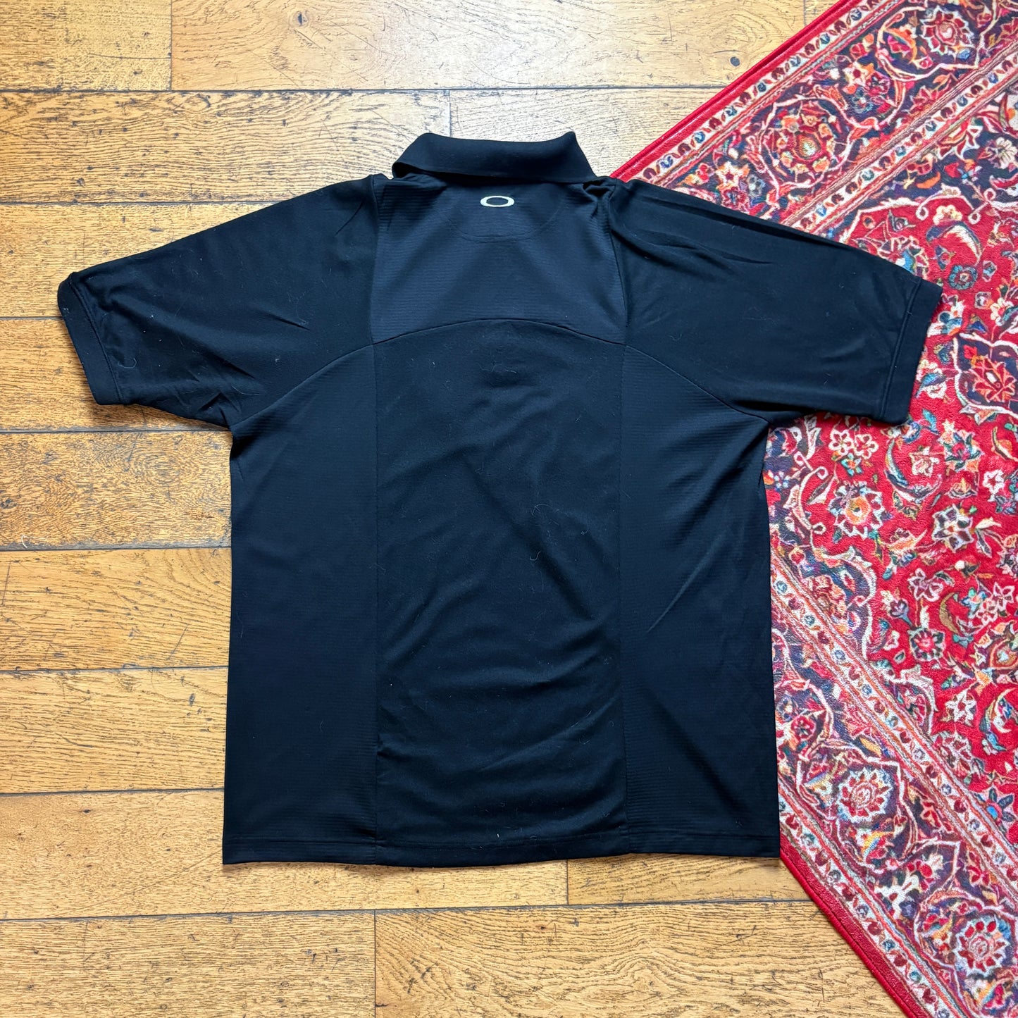 Vintage Oakley Black Polo Shirt - M