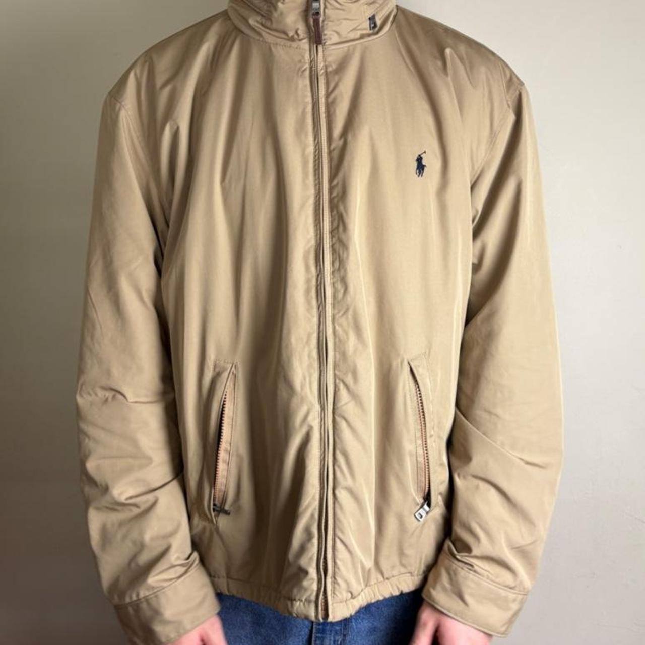 Vintage Ralph Lauren Cream Harrington Fleece Lined Jacket - 2XL
