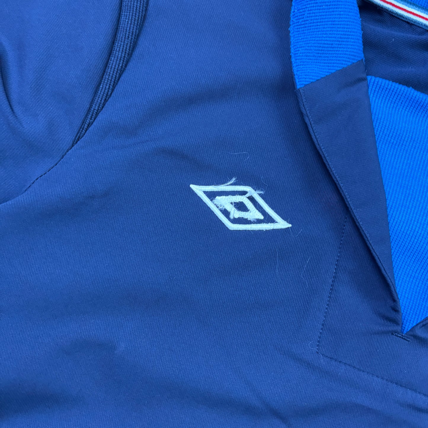 Vintage Umbro England Navy Training Football Tracksuit Windbreaker Jacket - L