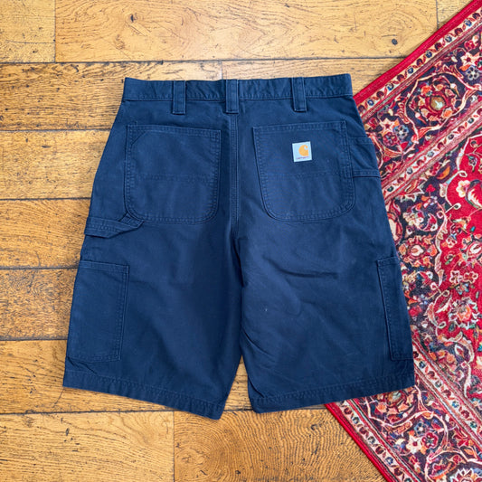 Vintage Carhartt Workwear Navy Baggy Carpenter Shorts - 32