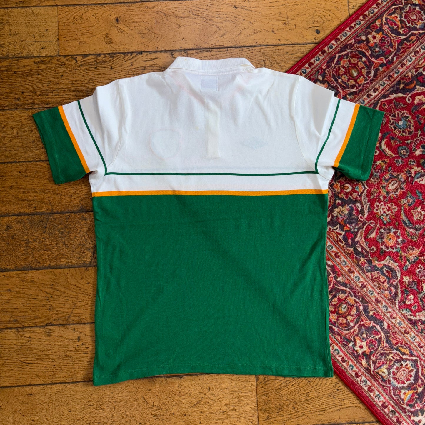 Vintage Umbro Ireland 06/07 White Football Polo Shirt - M