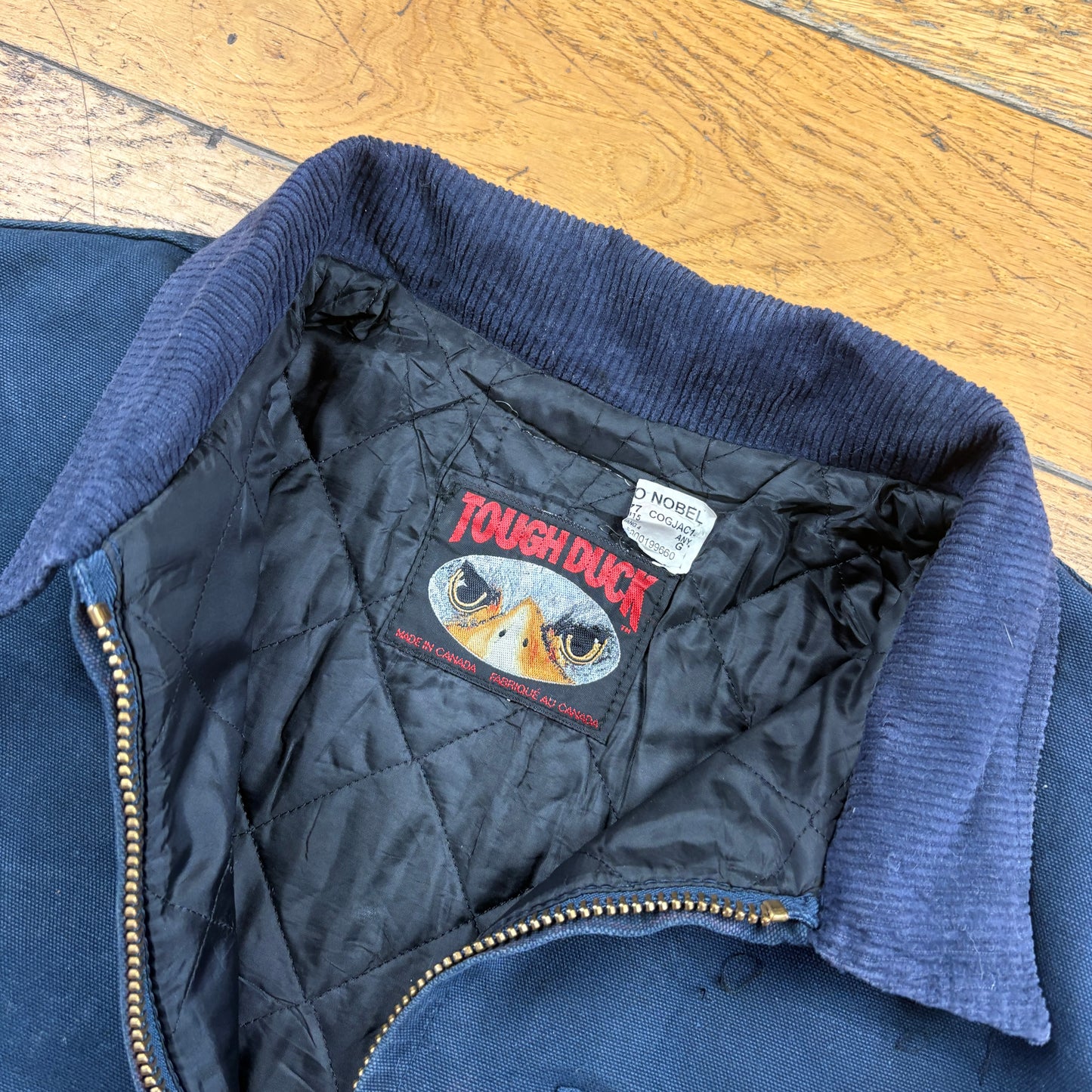 Vintage Workwear Chore Navy Heavyweight Detroit Jacket - L