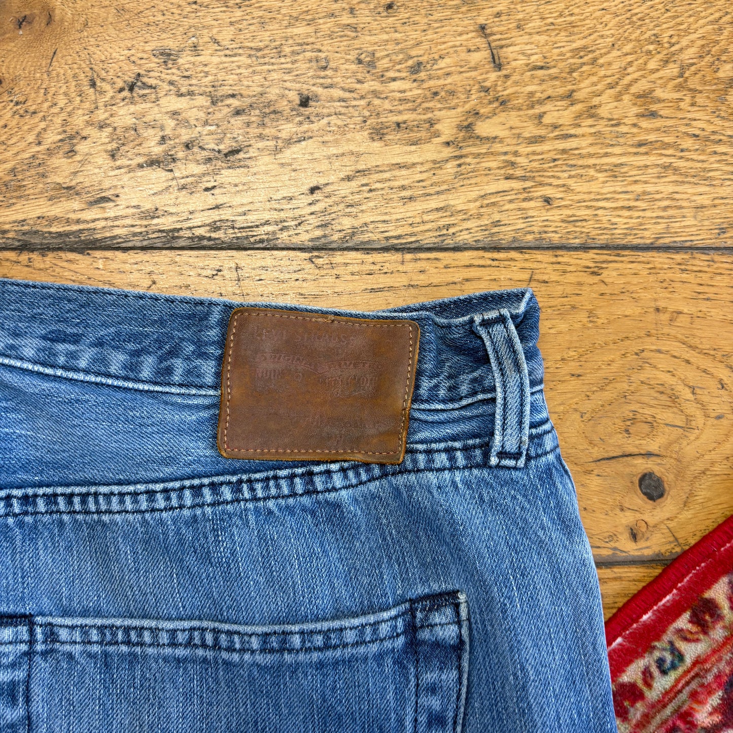 Vintage Levis 501 Straight Blue Denim Jeans - 36S