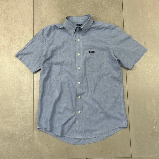 Vintage Chaps Ralph Lauren Blue Short Sleeve Shirt - M