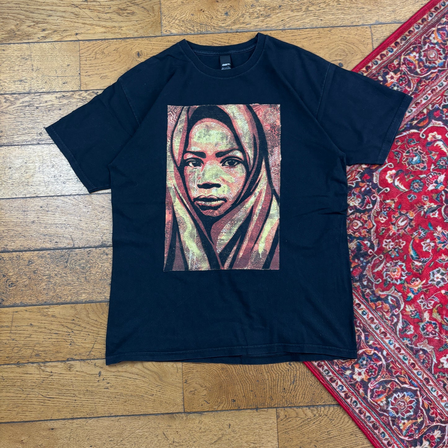 Vintage Obey Black Skate Graphic T-Shirt - M