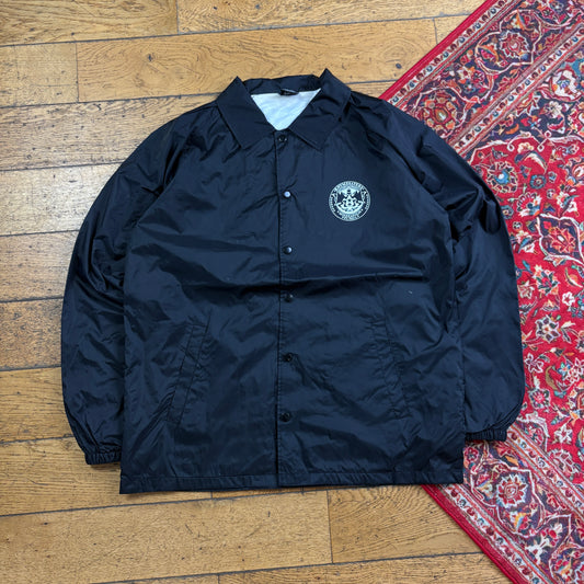 Vintage Black Nylon Coach Harrington Jacket - M