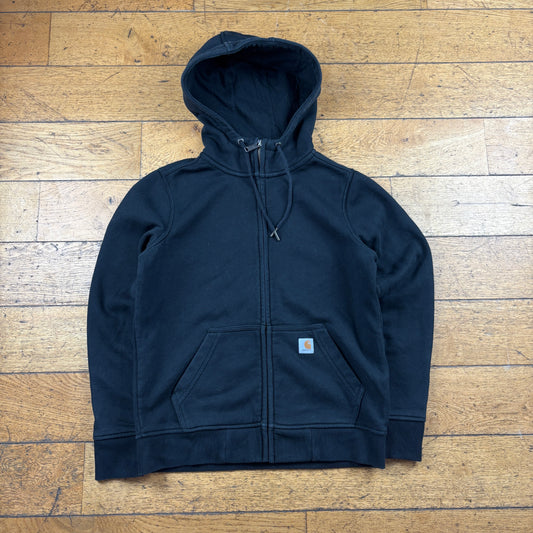 Vintage Carhartt Womens Black Hoodie Sweatshirt - XS