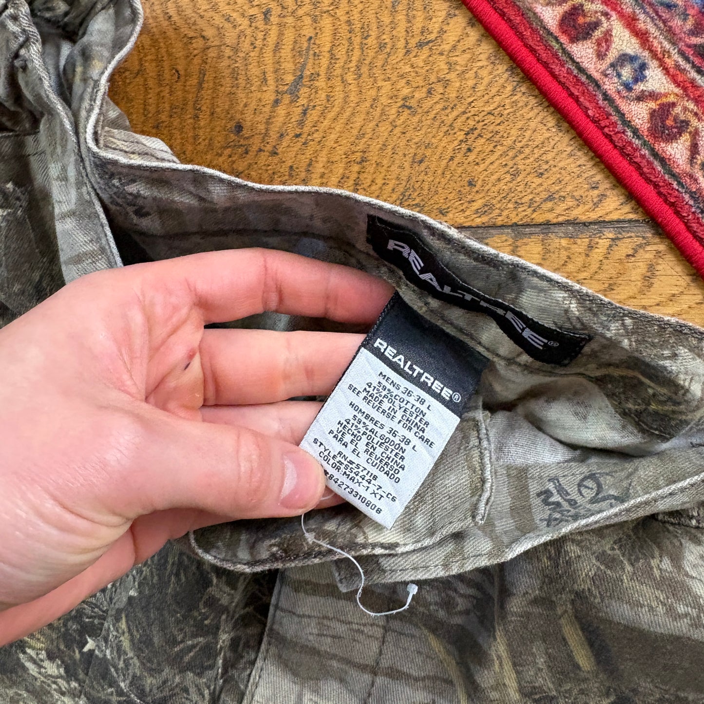 Vintage Real Tree Camo Green Hunting Workwear Trousers - 38