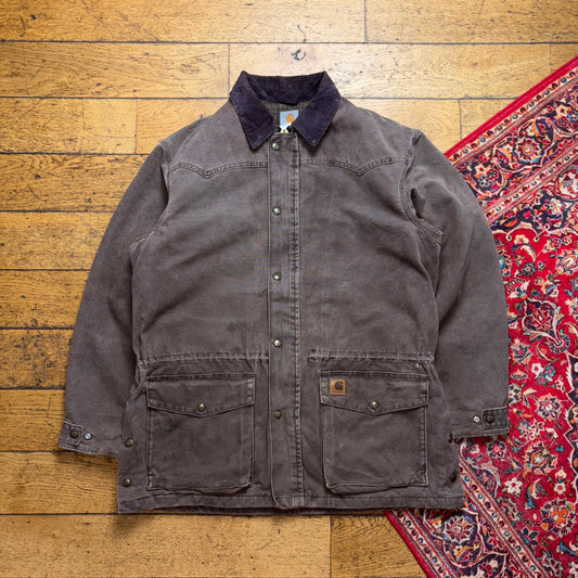Vintage Carhartt Brown Chore Workwear Jacket - L