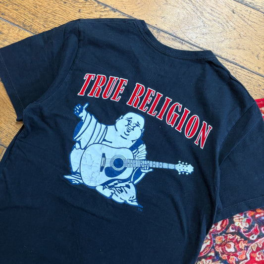Vintage True Religion Black Graphic T-Shirt - XS