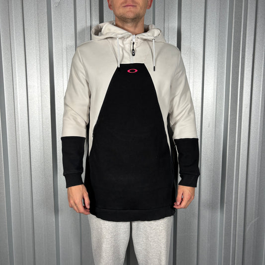 Oakley Womens White Black Performance Ski Snow Layer Hoodie - XL