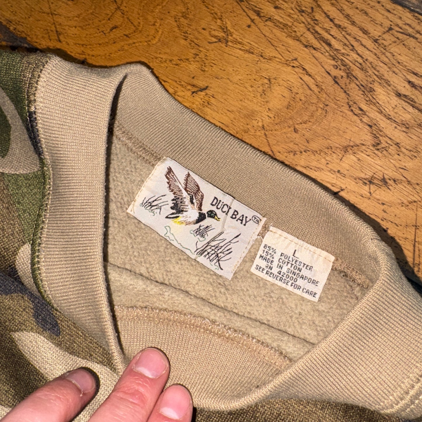 Vintage Realtree Camo Green Sweatshirt - M