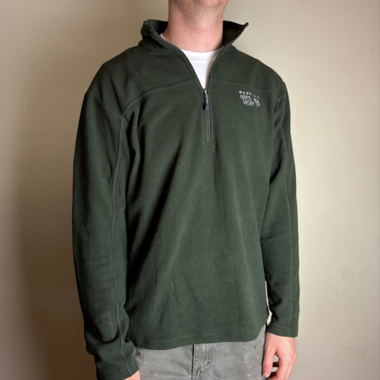 Vintage Mountain Hardwear Green Fleece Hiking Gorpcore Jumper - L
