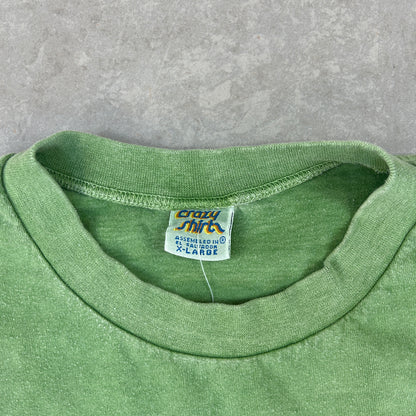 Vintage 90s Bank Of Dad Single Stitch Funny Green T-Shirt - XL