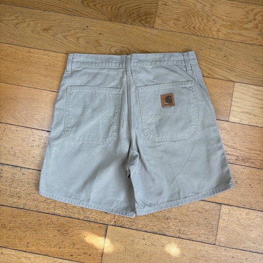 Vintage Carhartt Cream Workwear Baggy Carpenter Shorts - 31