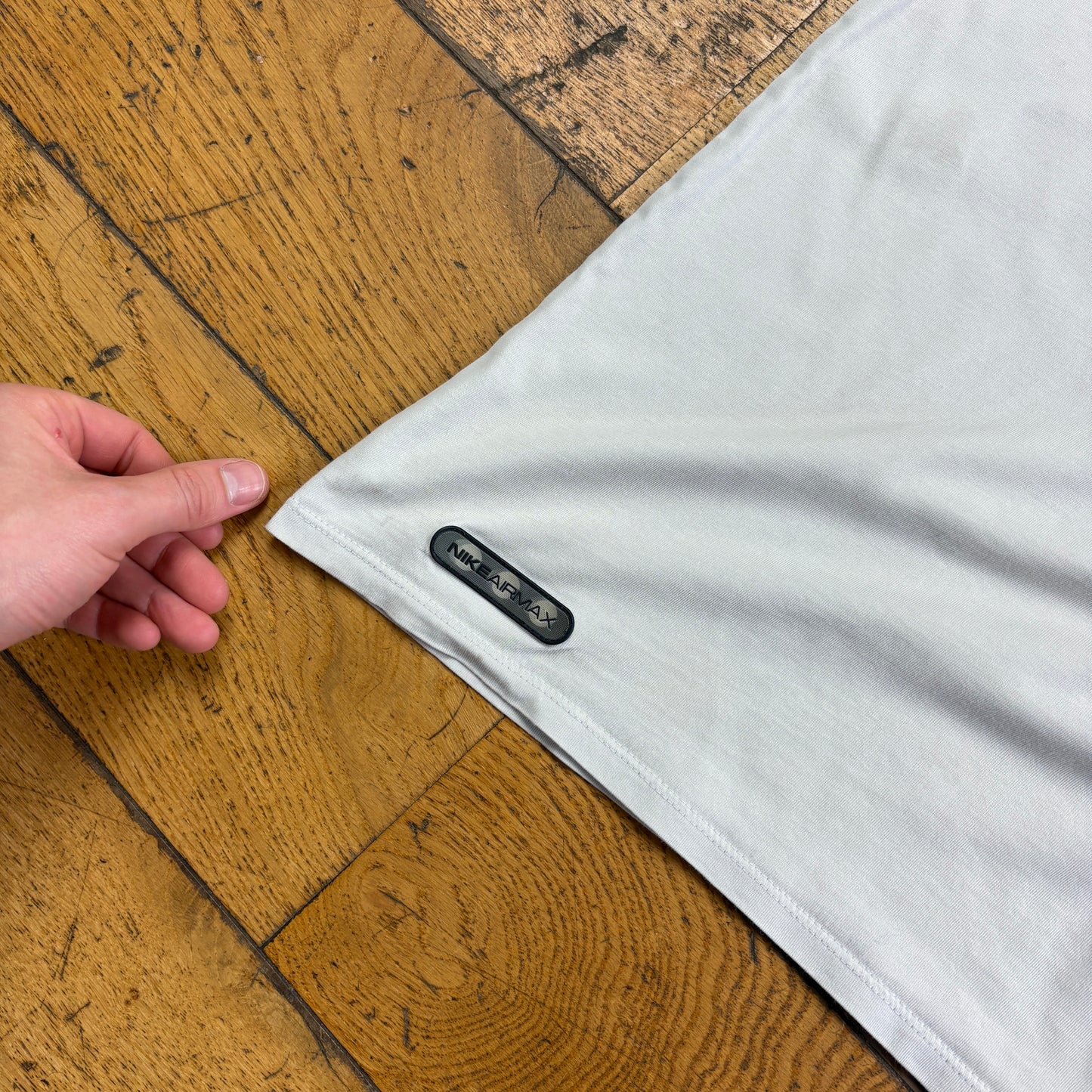 Vintage Y2K Nike Air Max Cream White Graphic T-Shirt - XS