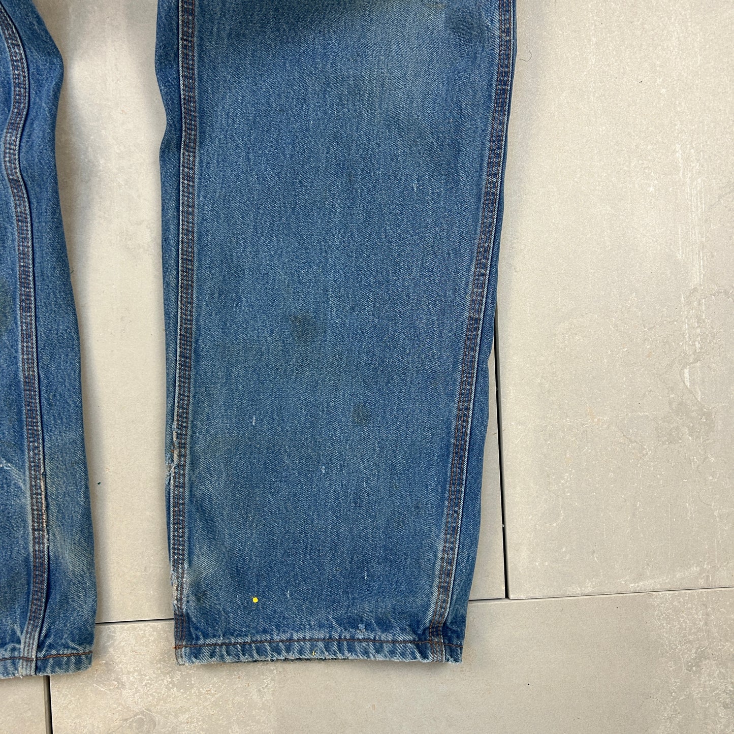 Vintage Carhartt Blue Workwear Carpenter Baggy Jeans - 34