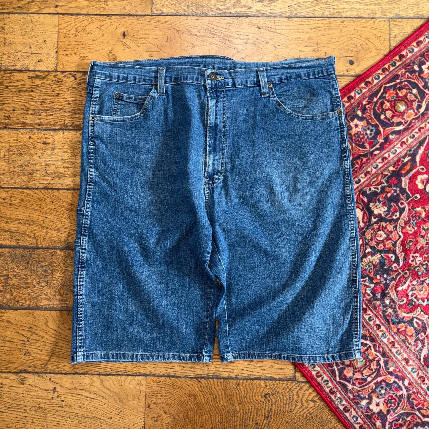 Vintage Dickies Workwear Carpenter Blue Baggy Shorts - 40